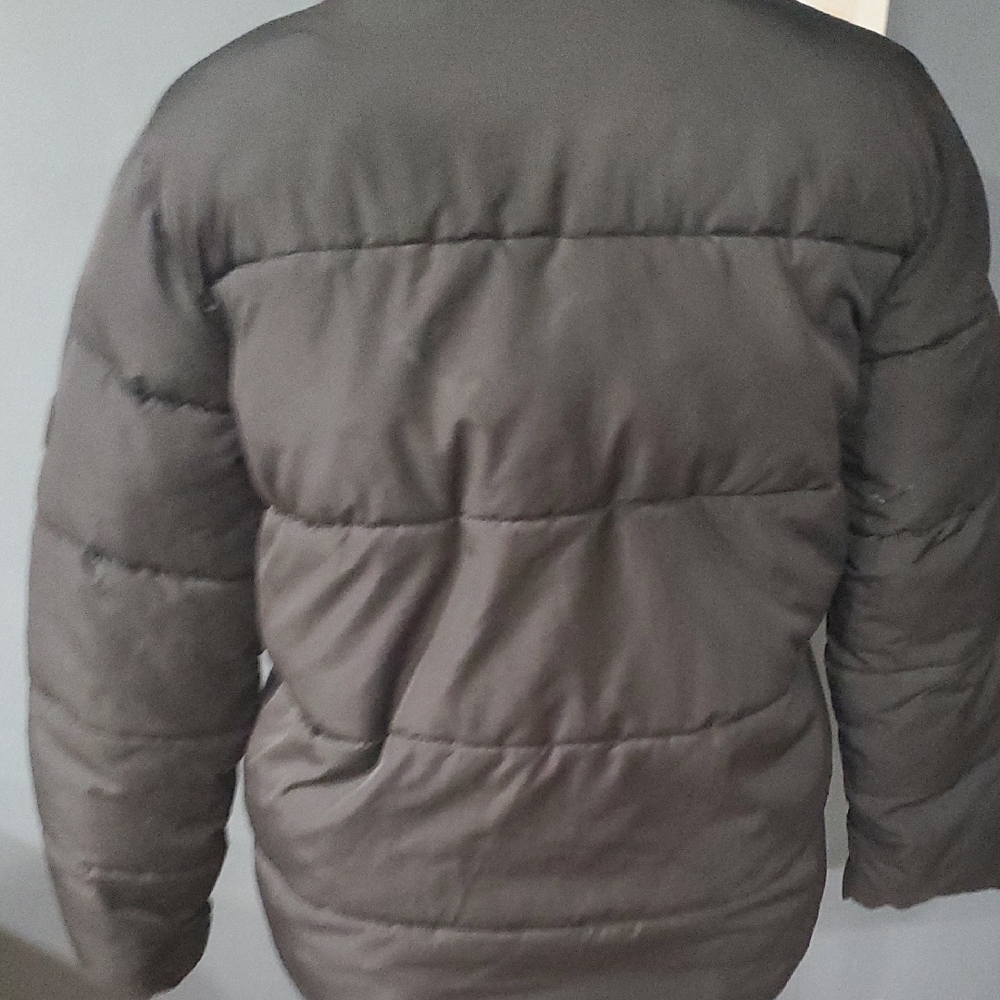 GAP Kids Black Hooded Puffer Jacket - Picture 6 of 15
